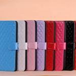 Designer Grid Leather Case With Bracket Stand Cover For IPad Mini