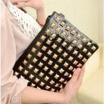 Multifunction Hot Rivet Clutch Bag/Satchel